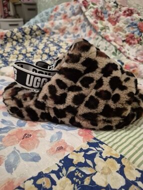 Ugg Leopard Print Platform Slippers